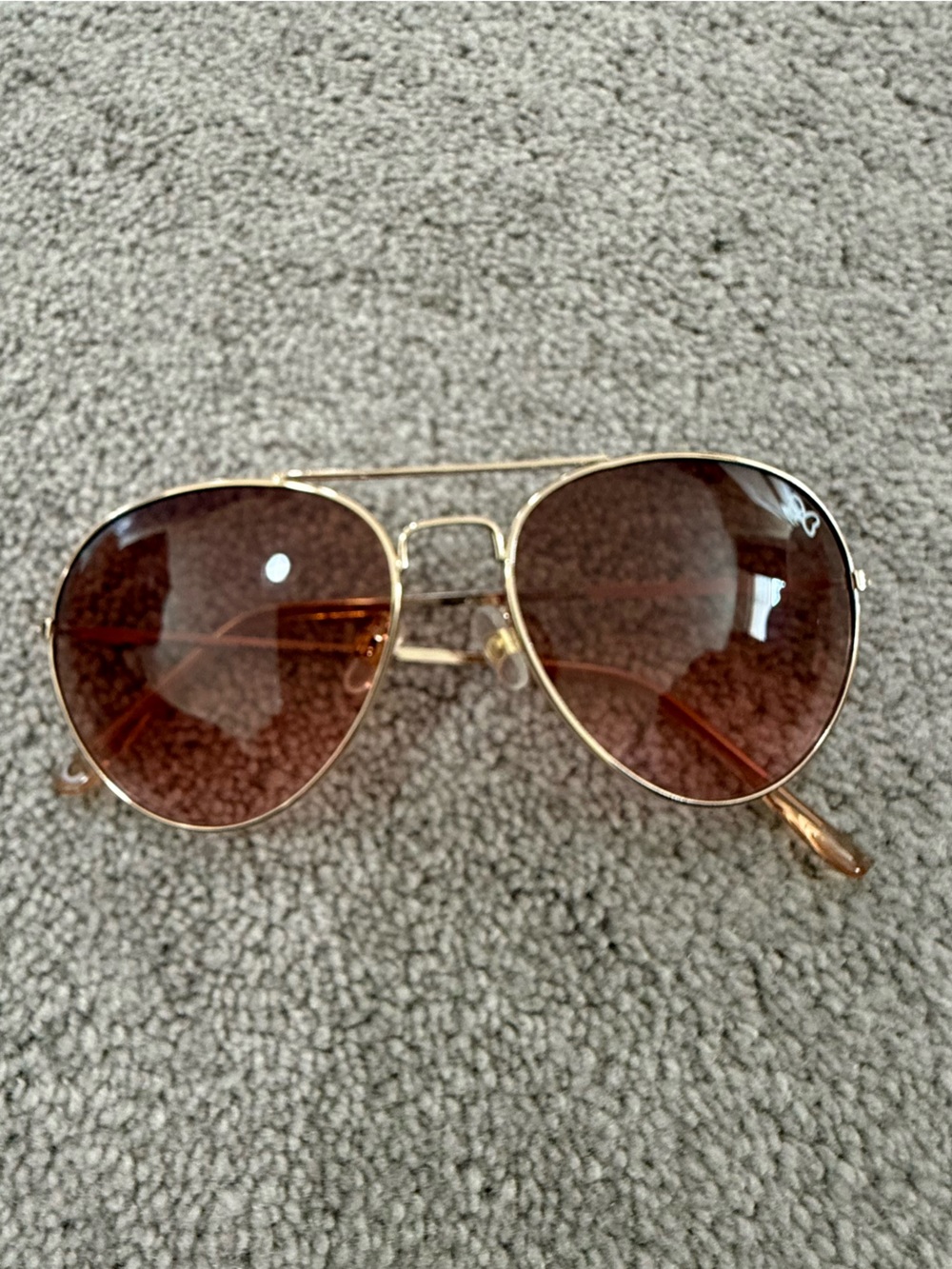 Gold Frame Brown Lens Women's Sunglasses